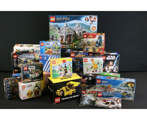 Lego - 23 Boxed Lego sets to include Marvel Thor Love And Thunder 76208 The Goat Boat (Sealed), Harry Potter 75947 Hagrid's H
