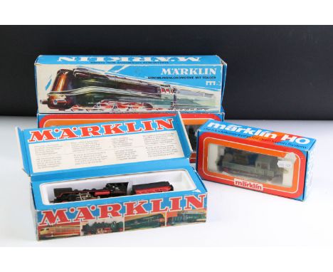 Four boxed Marklin HO gauge locomotives to include 3083, 3087, 3089 &amp; 3003 
