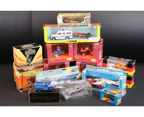 15 Boxed diecast models to include 4 x Corgi The Muppet Show (CC06601, CC06602, CC06603, CC6604), 3 x Xonex 30s Harley Davids