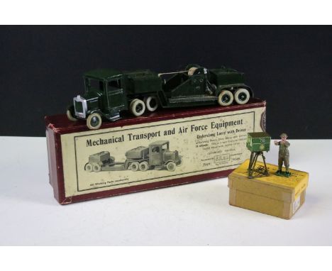 Two boxed Britains sets to include No. 1641 Lorry with Driver Mechanical Transport and Air Force Equipment and No. 1728 Anti-