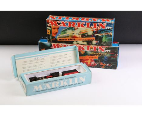 Three boxed Marklin HO gauge locomotives to include 8322, 8389 &amp; 3003 