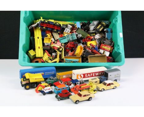 Collection of around 100 diecast models to include Corgi, Matchbox Superkings, Matchbox Superfast, Dinky, Corgi Major, Oxford