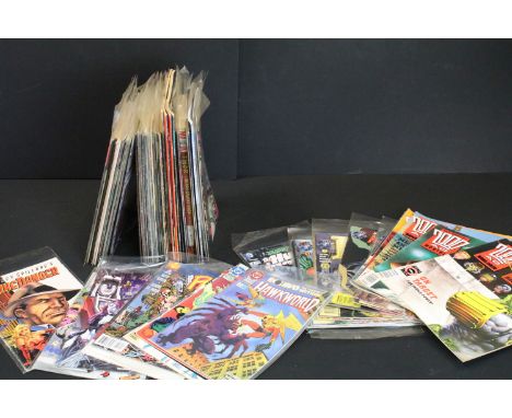 Comics - 87 Mainly DC / Marvel comics from the 80s onwards to include Fantastic Four, Marvel Triple Action, Justice Society O