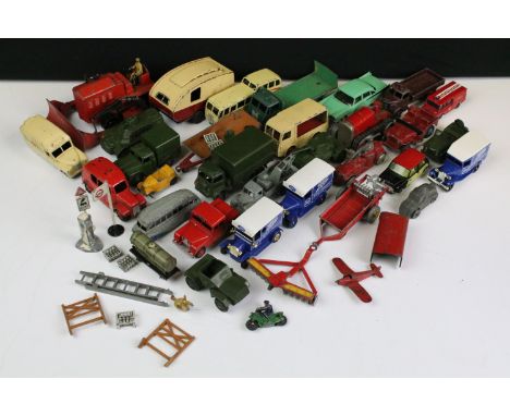 34 Mid 20th C onwards diecast models to include Triang Minic, Dinky, Matchbox 75 Series, etc, featuring Dinky Observation Coa