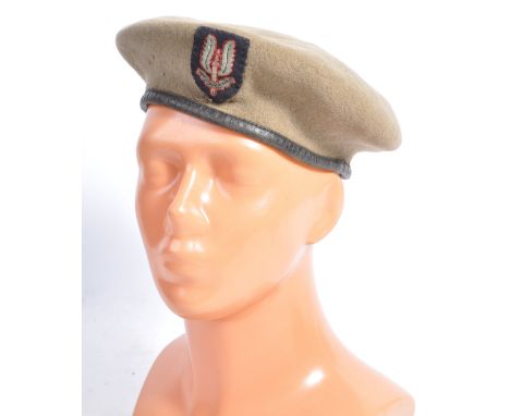 An incredibly rare original WWII Second World War SAS Special Air Service issued uniform beret. The beret with makers marks f