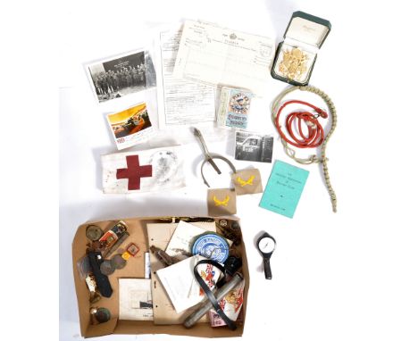 A collection of assorted WWII Second World War and related military items. Interesting assortment to include; an Army Medical