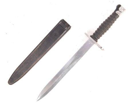 An original post-WWII Second World War / Cold War Swiss - M57 SIG STGW 1957 pattern rifle bayonet. The ricasso having makers 