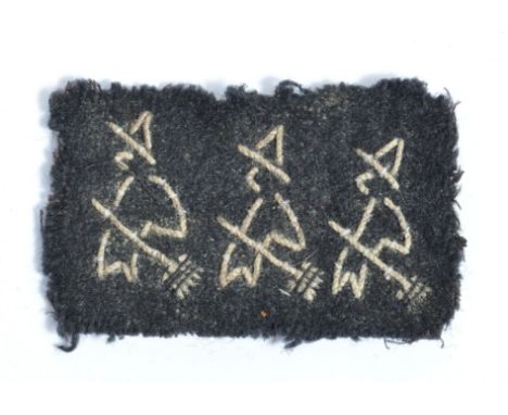 A rare original WWII Second World War Intelligence School I.S9 SOE ( Special Operations Executive ) cloth uniform patch. The 