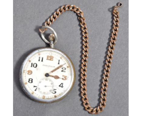 A rare original WWII Second World War Jaeger LeCoultre war department military issue pocket watch. The rear of the watch stam