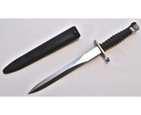 An original post-WWII Second World War / Cold War Swiss - M57 SIG STGW 1957 pattern rifle bayonet. The ricasso having makers 