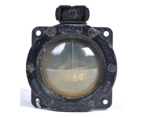 An original WWII Second World War Luftwaffe German cockpit compass, by repute from a crashed Messerschmitt BF 110C-4, which w