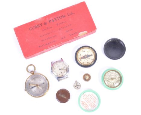 A good interesting collection of vintage WWII Second World War related miniature and small ' escape ' compasses. Includes; a 