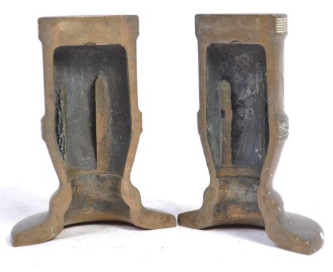 A rare WWI First World War believed ammunition factory shell making mould. Splits in two for access to round. Cylindrical for