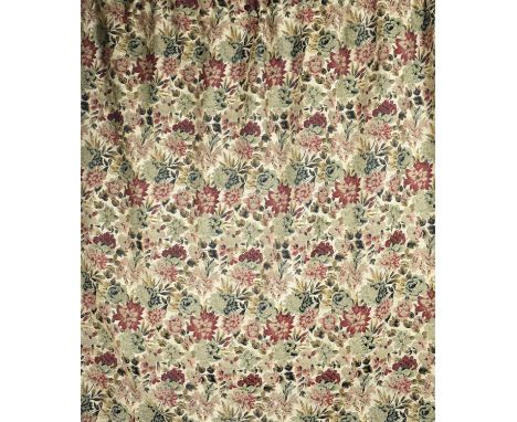 Two Pairs of Modern Tapestry Curtains, Approx Size 187cm wide and 230cm Drop and 146cm wide with 181cm drop 