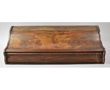 A Former Section for Mahogany Desk or Dressing Table  Now Converted to Wall Hanging Shelved Cupboard with Serpentine Front, 5