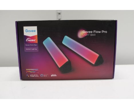 A boxed Govee Flow Pro light bar 