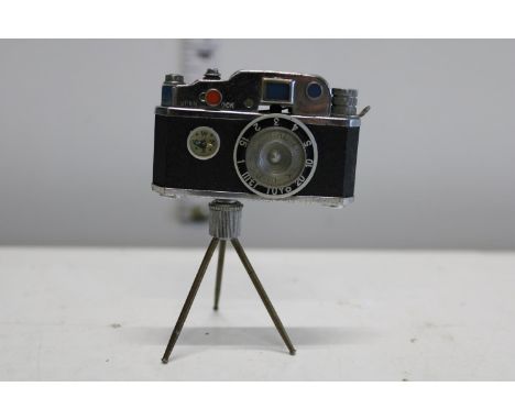 A vintage camera lighter 