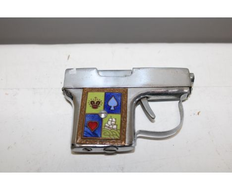 A novelty gun lighter 
