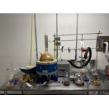 Lab Society #LSHMS125B 12L Short Path Distillation Unit w/ Jacketed Heat Mantle, Temp Control,