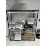 Uline Wire Rack w/ Contents