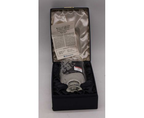 A Caithness engraved crystal Christmas 1971 chalice, limited edition No. 27/1200, height 15cm, boxed