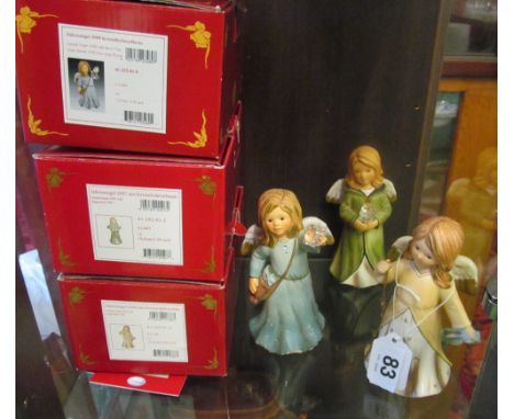 Three Goebel Annual Angels and guarantee