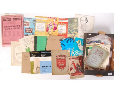 A large collection of assorted vintage Theatre programmes. Some local Bristol Hippodrome interest, others Birmingham and Lond