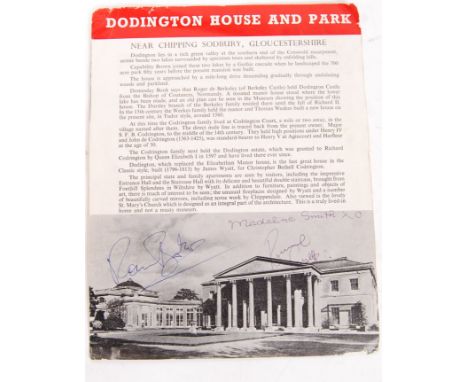 A vintage 1970's brochure for Dodington House &amp; Park, Chipping Sodbury, Gloucestershire. Signed in biro to the front cove