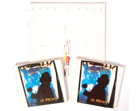 The Rolling Stones; Ronnie Wood ' In Print ' autographed small paperback book depicting many of Wood's art pieces and composi
