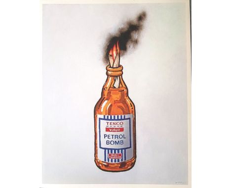 BANKSY: (born 1974) British ' Tesco Value Petrol Bomb ' c2011. Offset lithograph in colour. Limited edition of 2000, printed 