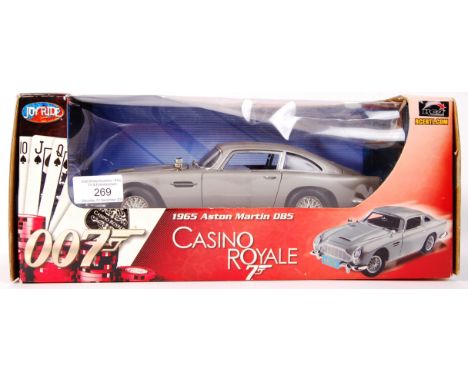 A Joyride ERTL made James Bond 007 Casino Royale 1:18 scale diecast model Aston Martin DB5. Model appears mint and unused, wi