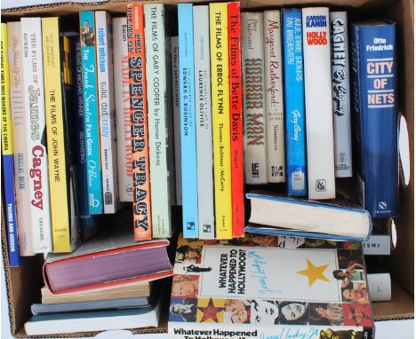A large collection of vintage Hollywood &amp; Film related books. To include; Spencer Tracy, James Cagney, Films Of John Wayn