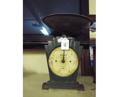 A Set of Salters Art Deco Household Scales. 