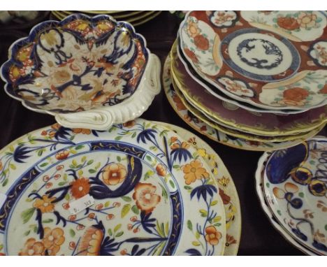 A Collection of Various Early 20th Century China Dinner Plates and Serving Bowls Etc.