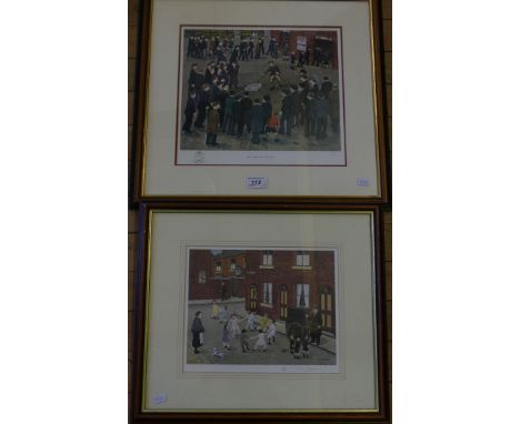 Two Tom Dodson - 'Will they win the cup?', limited edition colour print, no 17/500, framed and glazed, plus one other (2).