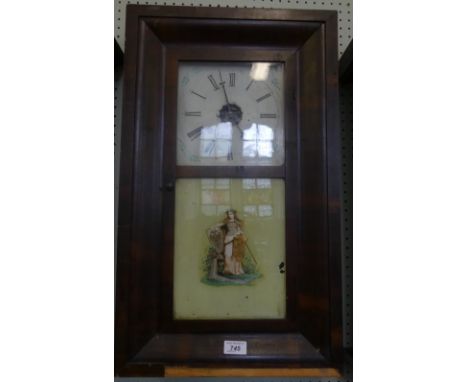 Ansonia Clock Company glazed front wall clock