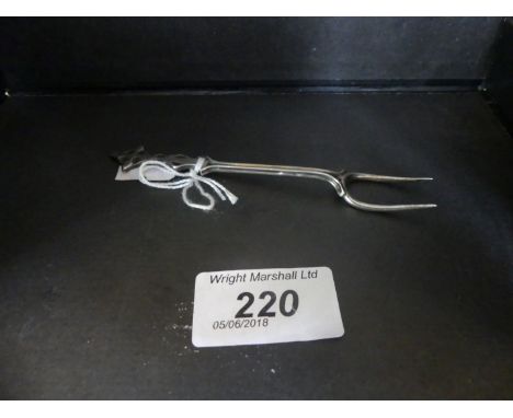 An Iona silver pickle fork with Glasgow hallmark 