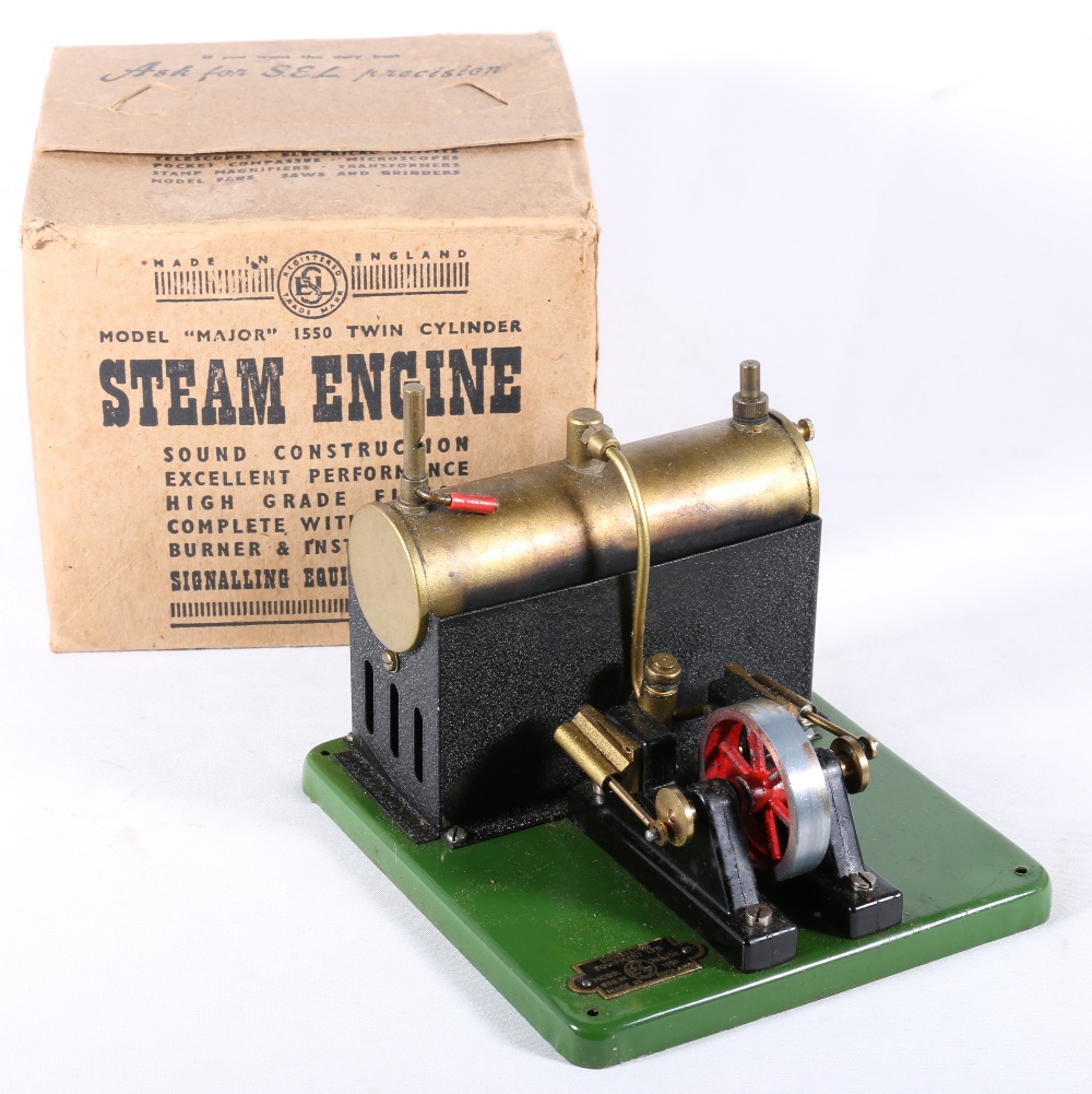 آموزش+ساک+زدن Signalling Equipment Ltd SEL 1550 twin cylinder steam engine boxed ...