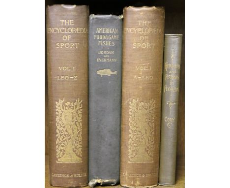 The Encyclopedia of Sport Vol1 and II, Lawrence and Bullen, London 1897, Cory, Hunting and Fishing in Florida 1896, Jordan, A