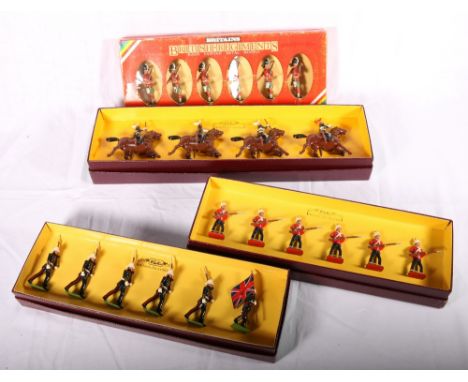 Four W Britain (Britains Petite Ltd) special collectors edition model soldiers sets including 8828 The 6th Carabiners Dragoon