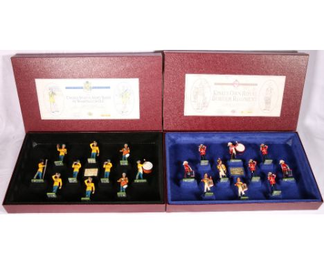 Two W Britain (Britains Petite Ltd) sets including 5391 The United States Army Band of Washington DC limited edition 3484 of 