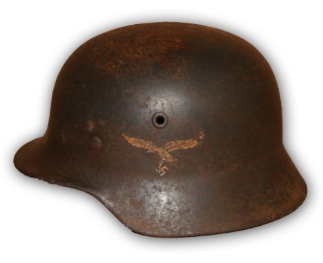 German third Reich single decal Luftwaffe steel helmet