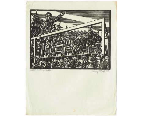 Harry Kernoff RHA (1900-1974) COLLECTION OF HISTORICAL PORTRAITS AND SCENES woodcuts; (6); (all unframed) variously signed, t