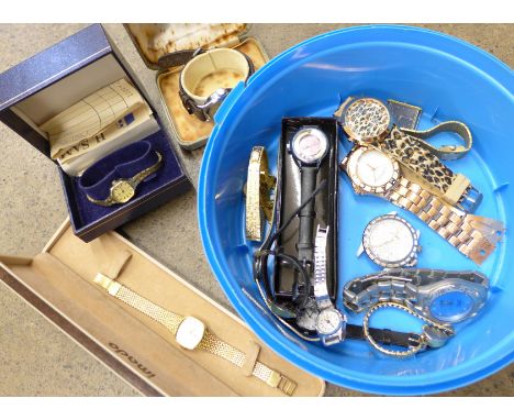 Assorted wristwatches including Rotary, Montine, Oris, Solvic and Titus