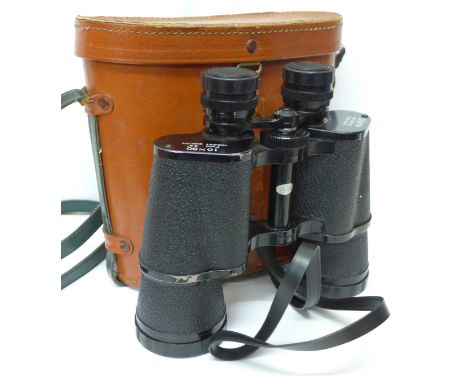 A pair of Zenith 10x50 field binoculars, cased