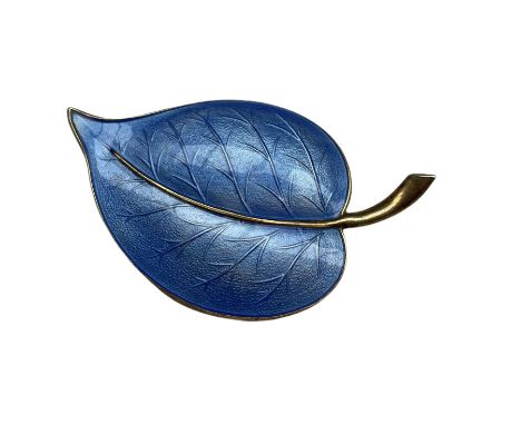 Norwegian Sterling Silver and enamel brooch by Aksel Holmsen 