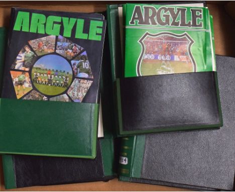 Collection of Plymouth Argyle home match programmes to include 1981/1982, 1982/1983, 1983/1984, 1984/1985 plus later issues i