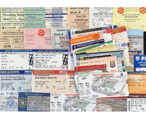 Collection of football tickets to include 1961/1962 Tottenham Hotspur v Dukla Prague (EC), West Bromwich Albion v Arsenal (FA