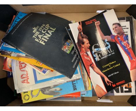 Cup Final programme selection to include FA Cup 1971, 1976, 1981 replay, 1986, 1985, 1990, 1990 replay, 1994, 1998, 2009. Foo