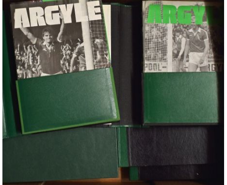 Collection of Plymouth Argyle home match programmes 1970/1971, 1971/1972, 1972/1973, 1973/1974, 1977/1978, 1978/1979, 1979/19